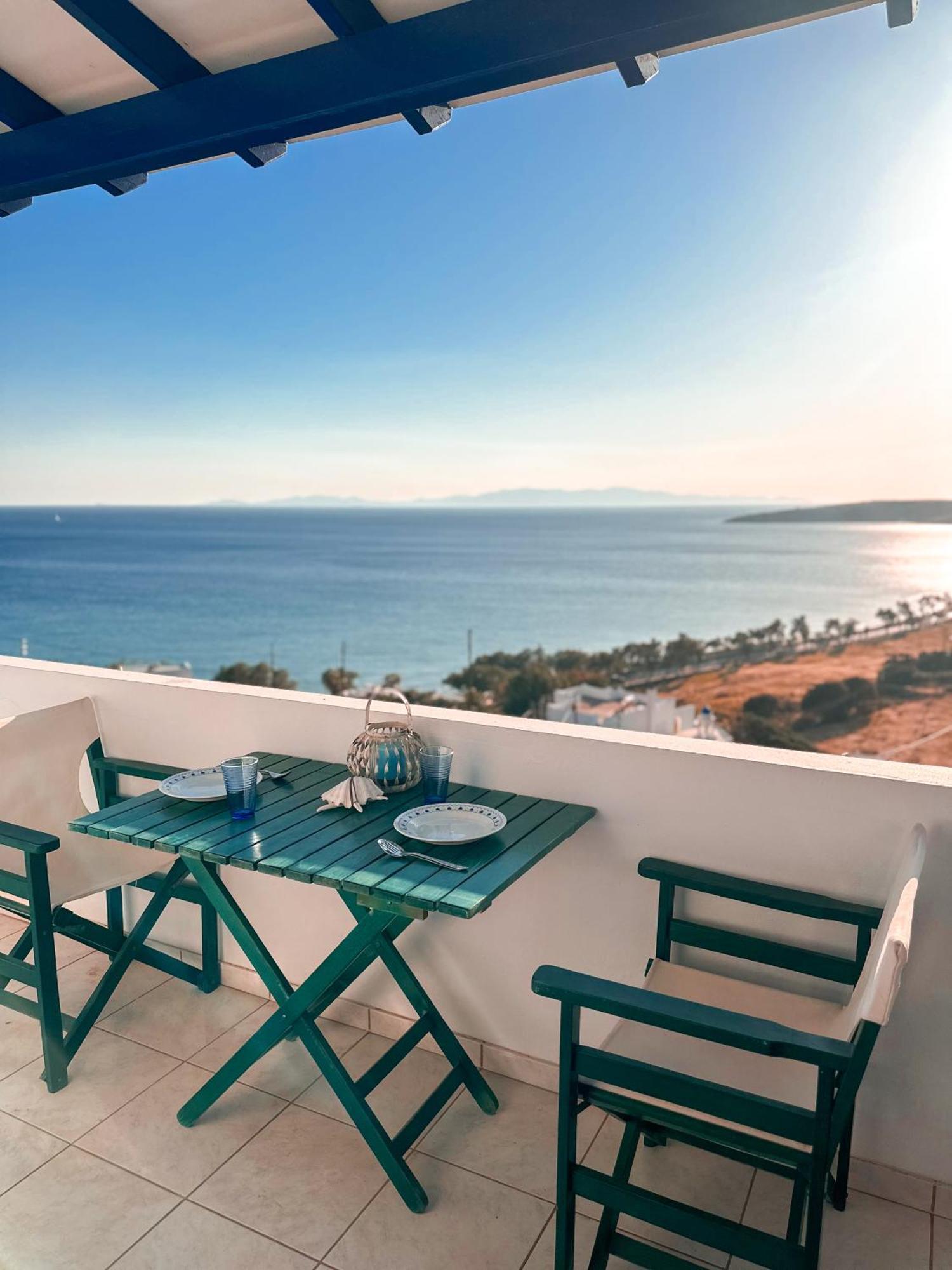Вілла Blue Orison House Tinos For 5 Persons With Seaview Perastra Екстер'єр фото