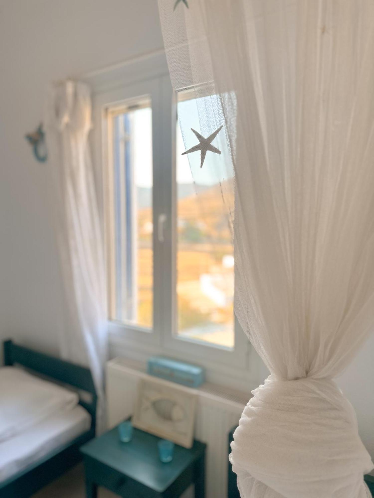 Вілла Blue Orison House Tinos For 5 Persons With Seaview Perastra Екстер'єр фото