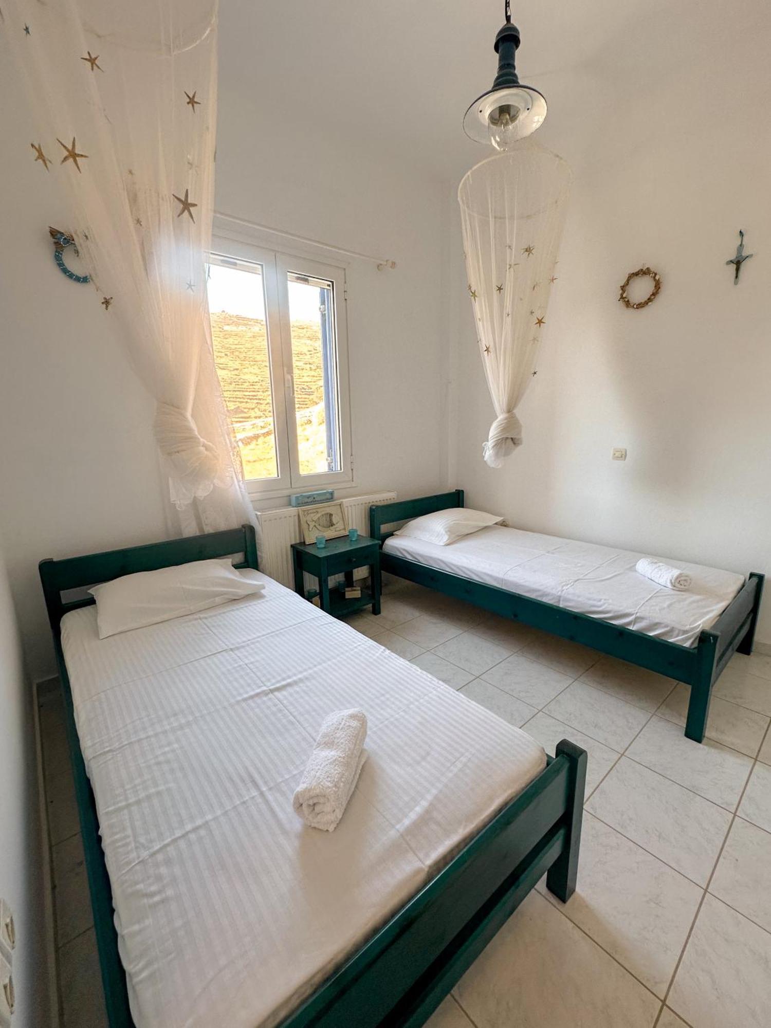 Вілла Blue Orison House Tinos For 5 Persons With Seaview Perastra Екстер'єр фото