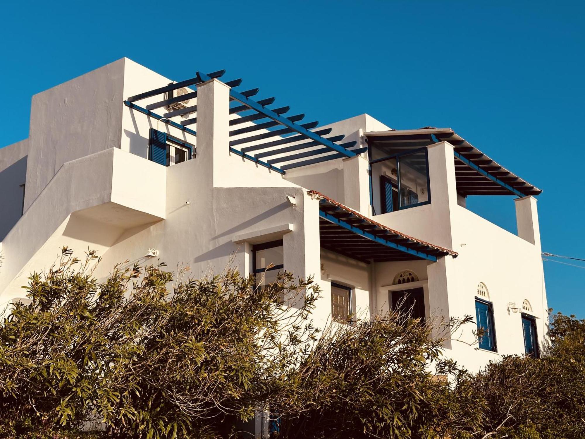 Вілла Blue Orison House Tinos For 5 Persons With Seaview Perastra Екстер'єр фото